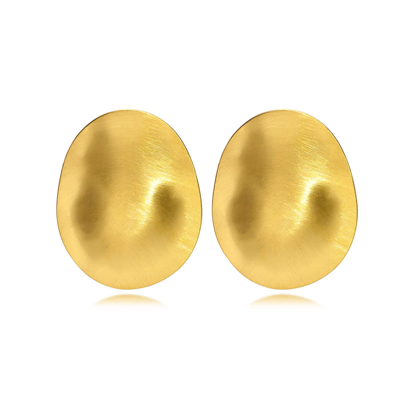 ARETES ELEGANTES FLAT ORO PLATA